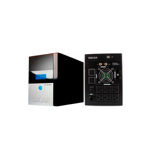 Forza UPS FX-FX-2200LCD-U 2200VA 1200W 8 Out 220V US plug - 2